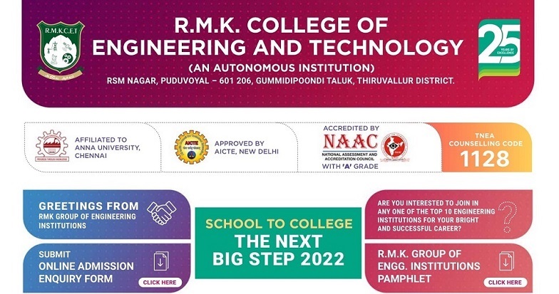 Welcome To RMK College Of Engineering And Technology